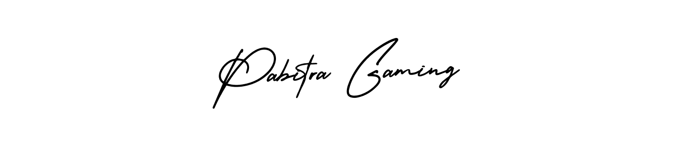 Also You can easily find your signature by using the search form. We will create Pabitra Gaming name handwritten signature images for you free of cost using AmerikaSignatureDemo-Regular sign style. Pabitra Gaming signature style 3 images and pictures png