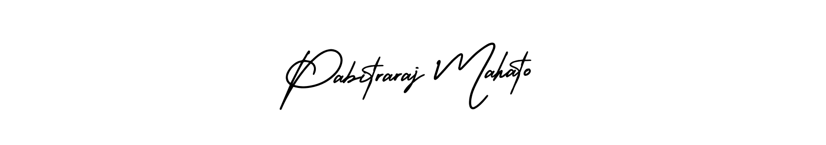 How to make Pabitraraj Mahato name signature. Use AmerikaSignatureDemo-Regular style for creating short signs online. This is the latest handwritten sign. Pabitraraj Mahato signature style 3 images and pictures png