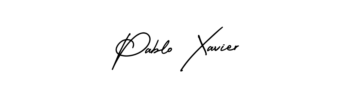 Best and Professional Signature Style for Pablo Xavier. AmerikaSignatureDemo-Regular Best Signature Style Collection. Pablo Xavier signature style 3 images and pictures png