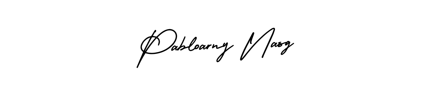 This is the best signature style for the Pabloarny Nasg name. Also you like these signature font (AmerikaSignatureDemo-Regular). Mix name signature. Pabloarny Nasg signature style 3 images and pictures png
