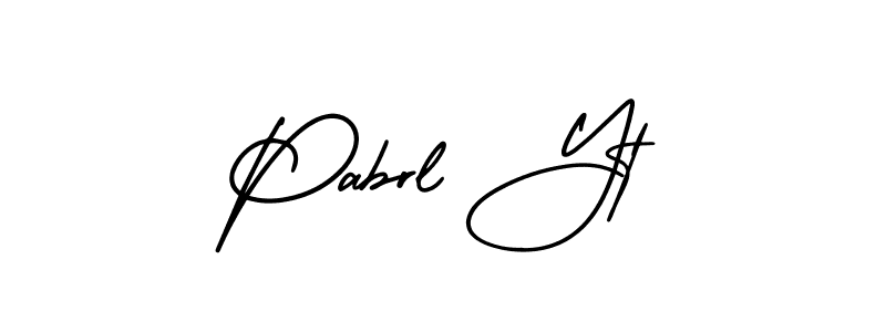 You can use this online signature creator to create a handwritten signature for the name Pabrl Yt. This is the best online autograph maker. Pabrl Yt signature style 3 images and pictures png