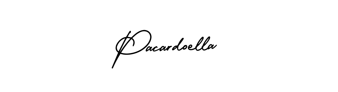 Make a beautiful signature design for name Pacardoella. With this signature (AmerikaSignatureDemo-Regular) style, you can create a handwritten signature for free. Pacardoella signature style 3 images and pictures png