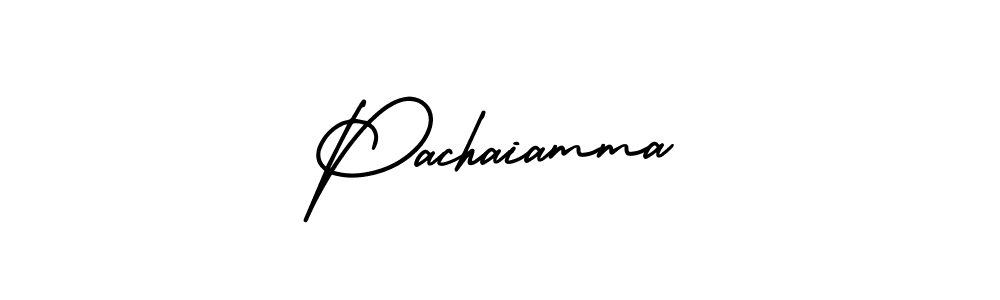 How to make Pachaiamma signature? AmerikaSignatureDemo-Regular is a professional autograph style. Create handwritten signature for Pachaiamma name. Pachaiamma signature style 3 images and pictures png