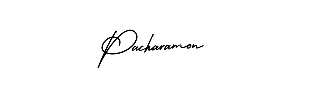 Pacharamon stylish signature style. Best Handwritten Sign (AmerikaSignatureDemo-Regular) for my name. Handwritten Signature Collection Ideas for my name Pacharamon. Pacharamon signature style 3 images and pictures png
