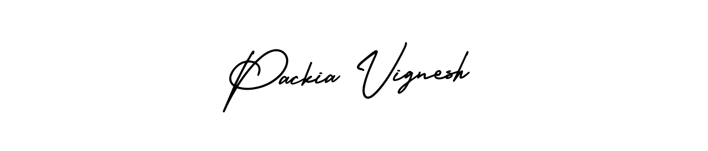 It looks lik you need a new signature style for name Packia Vignesh. Design unique handwritten (AmerikaSignatureDemo-Regular) signature with our free signature maker in just a few clicks. Packia Vignesh signature style 3 images and pictures png