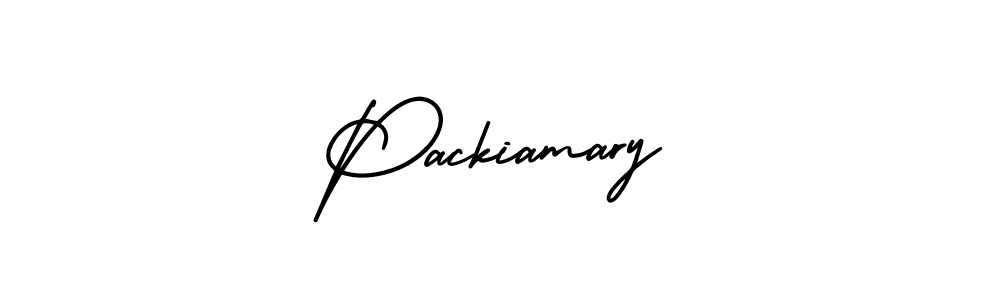 Design your own signature with our free online signature maker. With this signature software, you can create a handwritten (AmerikaSignatureDemo-Regular) signature for name Packiamary. Packiamary signature style 3 images and pictures png