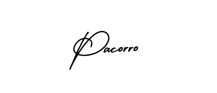 Pacorro stylish signature style. Best Handwritten Sign (AmerikaSignatureDemo-Regular) for my name. Handwritten Signature Collection Ideas for my name Pacorro. Pacorro signature style 3 images and pictures png