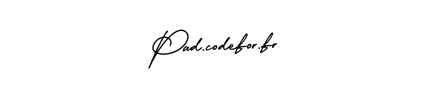 Make a beautiful signature design for name Pad.codefor.fr. With this signature (AmerikaSignatureDemo-Regular) style, you can create a handwritten signature for free. Pad.codefor.fr signature style 3 images and pictures png