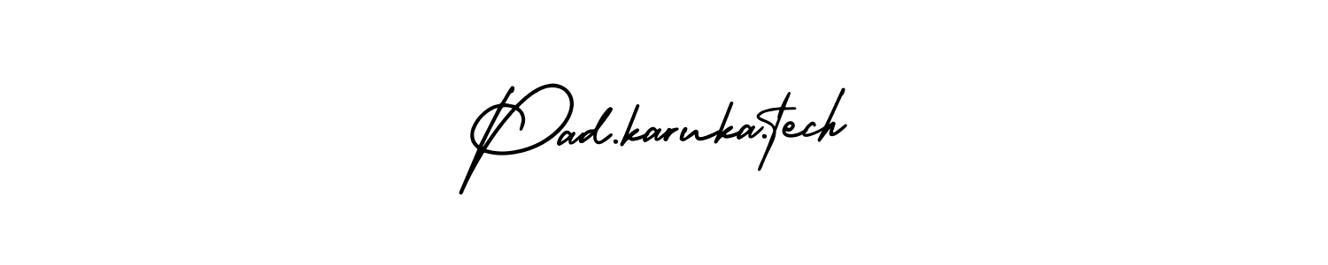 AmerikaSignatureDemo-Regular is a professional signature style that is perfect for those who want to add a touch of class to their signature. It is also a great choice for those who want to make their signature more unique. Get Pad.karuka.tech name to fancy signature for free. Pad.karuka.tech signature style 3 images and pictures png