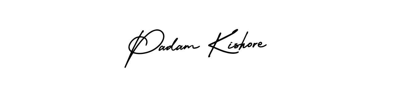 It looks lik you need a new signature style for name Padam Kishore. Design unique handwritten (AmerikaSignatureDemo-Regular) signature with our free signature maker in just a few clicks. Padam Kishore signature style 3 images and pictures png