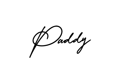 Paddy stylish signature style. Best Handwritten Sign (AmerikaSignatureDemo-Regular) for my name. Handwritten Signature Collection Ideas for my name Paddy. Paddy signature style 3 images and pictures png