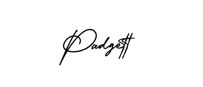 It looks lik you need a new signature style for name Padgett. Design unique handwritten (AmerikaSignatureDemo-Regular) signature with our free signature maker in just a few clicks. Padgett signature style 3 images and pictures png