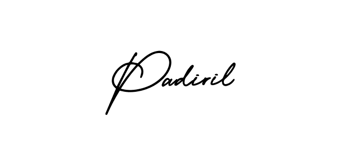 Similarly AmerikaSignatureDemo-Regular is the best handwritten signature design. Signature creator online .You can use it as an online autograph creator for name Padiril. Padiril signature style 3 images and pictures png