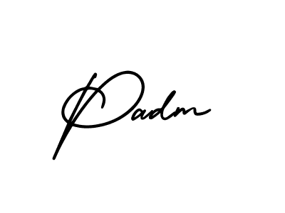 Create a beautiful signature design for name Padm. With this signature (AmerikaSignatureDemo-Regular) fonts, you can make a handwritten signature for free. Padm signature style 3 images and pictures png