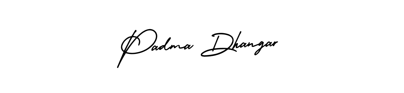 Also You can easily find your signature by using the search form. We will create Padma Dhangar name handwritten signature images for you free of cost using AmerikaSignatureDemo-Regular sign style. Padma Dhangar signature style 3 images and pictures png