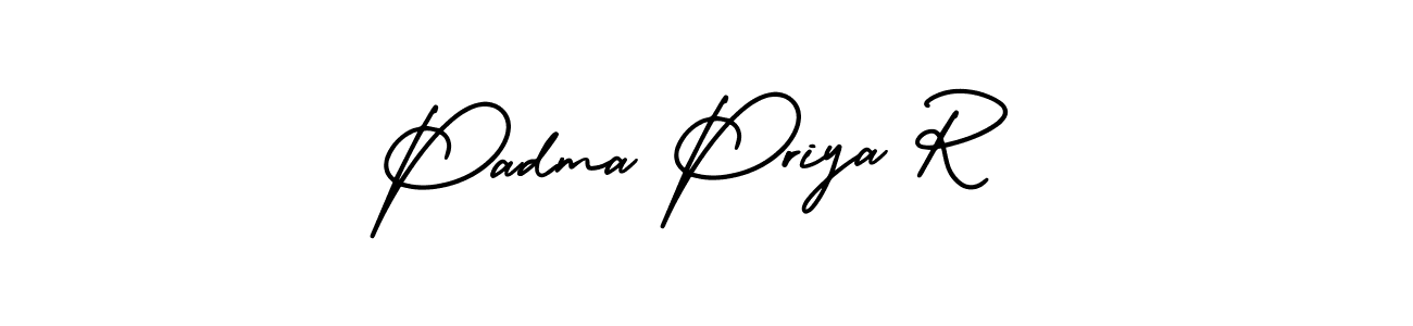 Make a short Padma Priya R signature style. Manage your documents anywhere anytime using AmerikaSignatureDemo-Regular. Create and add eSignatures, submit forms, share and send files easily. Padma Priya R signature style 3 images and pictures png