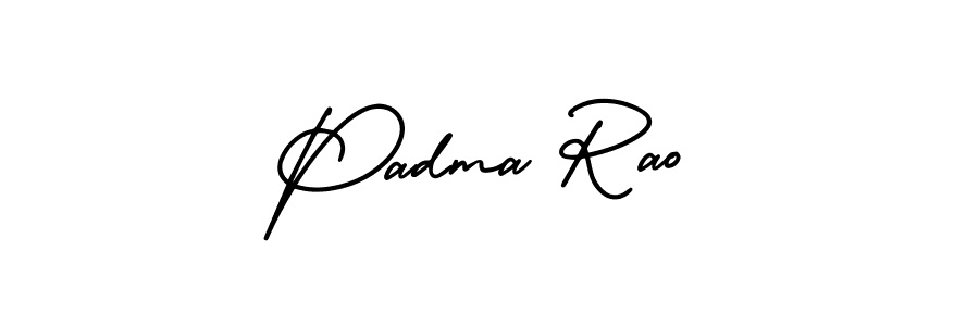 Make a beautiful signature design for name Padma Rao. With this signature (AmerikaSignatureDemo-Regular) style, you can create a handwritten signature for free. Padma Rao signature style 3 images and pictures png