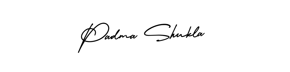 This is the best signature style for the Padma Shukla name. Also you like these signature font (AmerikaSignatureDemo-Regular). Mix name signature. Padma Shukla signature style 3 images and pictures png