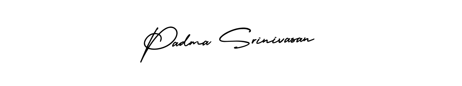 Make a beautiful signature design for name Padma Srinivasan. With this signature (AmerikaSignatureDemo-Regular) style, you can create a handwritten signature for free. Padma Srinivasan signature style 3 images and pictures png