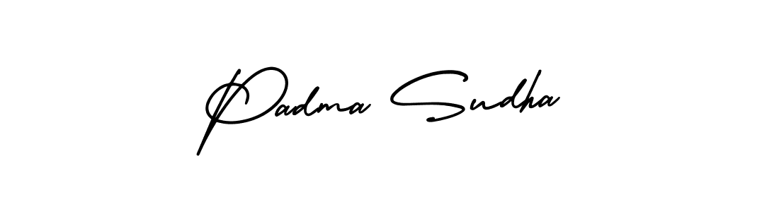 Design your own signature with our free online signature maker. With this signature software, you can create a handwritten (AmerikaSignatureDemo-Regular) signature for name Padma Sudha. Padma Sudha signature style 3 images and pictures png