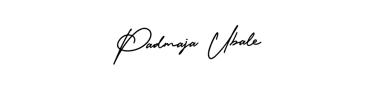 Make a beautiful signature design for name Padmaja Ubale. With this signature (AmerikaSignatureDemo-Regular) style, you can create a handwritten signature for free. Padmaja Ubale signature style 3 images and pictures png