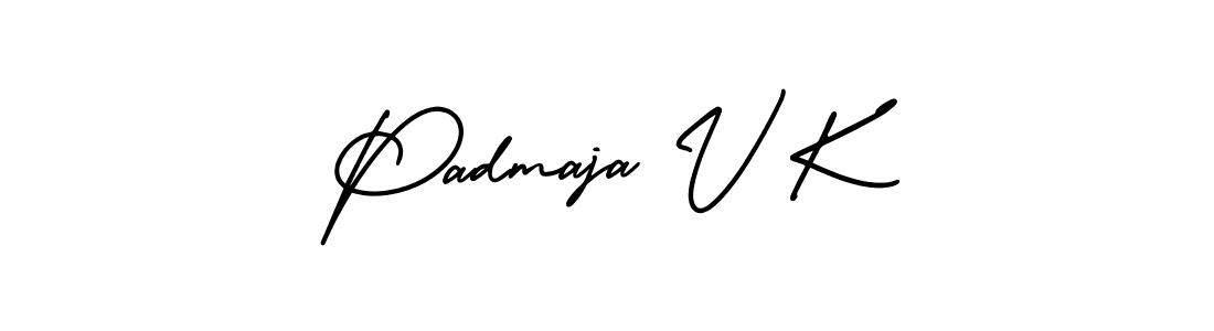 Make a beautiful signature design for name Padmaja V K. Use this online signature maker to create a handwritten signature for free. Padmaja V K signature style 3 images and pictures png
