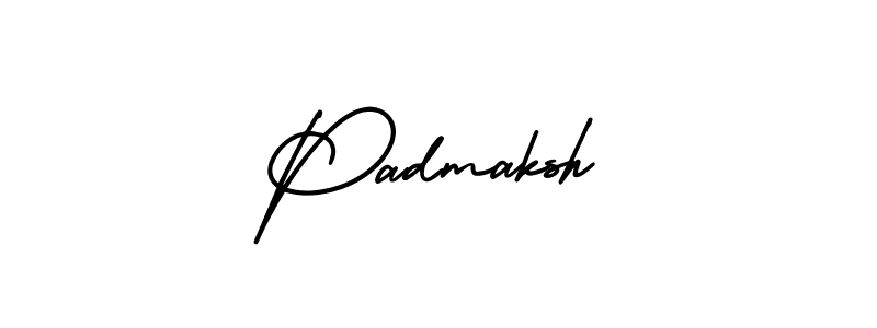 Padmaksh stylish signature style. Best Handwritten Sign (AmerikaSignatureDemo-Regular) for my name. Handwritten Signature Collection Ideas for my name Padmaksh. Padmaksh signature style 3 images and pictures png