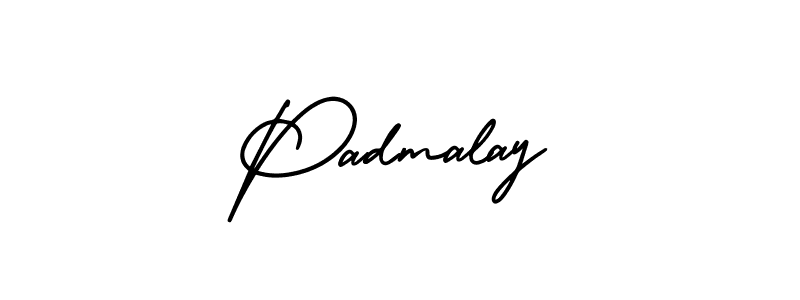 Padmalay stylish signature style. Best Handwritten Sign (AmerikaSignatureDemo-Regular) for my name. Handwritten Signature Collection Ideas for my name Padmalay. Padmalay signature style 3 images and pictures png