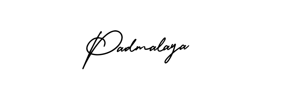 It looks lik you need a new signature style for name Padmalaya. Design unique handwritten (AmerikaSignatureDemo-Regular) signature with our free signature maker in just a few clicks. Padmalaya signature style 3 images and pictures png