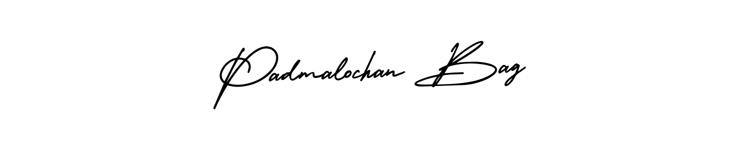 Make a beautiful signature design for name Padmalochan Bag. With this signature (AmerikaSignatureDemo-Regular) style, you can create a handwritten signature for free. Padmalochan Bag signature style 3 images and pictures png
