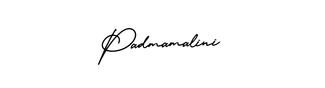 Padmamalini stylish signature style. Best Handwritten Sign (AmerikaSignatureDemo-Regular) for my name. Handwritten Signature Collection Ideas for my name Padmamalini. Padmamalini signature style 3 images and pictures png