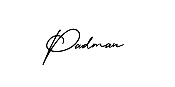 Make a beautiful signature design for name Padman. With this signature (AmerikaSignatureDemo-Regular) style, you can create a handwritten signature for free. Padman signature style 3 images and pictures png