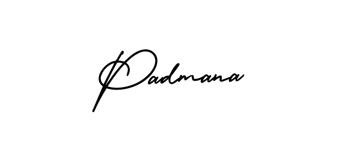 Create a beautiful signature design for name Padmana. With this signature (AmerikaSignatureDemo-Regular) fonts, you can make a handwritten signature for free. Padmana signature style 3 images and pictures png