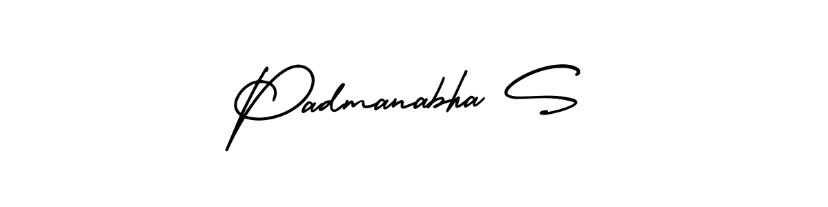 How to make Padmanabha S signature? AmerikaSignatureDemo-Regular is a professional autograph style. Create handwritten signature for Padmanabha S name. Padmanabha S signature style 3 images and pictures png
