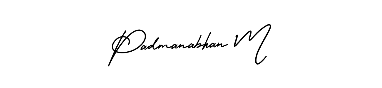 Make a short Padmanabhan M signature style. Manage your documents anywhere anytime using AmerikaSignatureDemo-Regular. Create and add eSignatures, submit forms, share and send files easily. Padmanabhan M signature style 3 images and pictures png