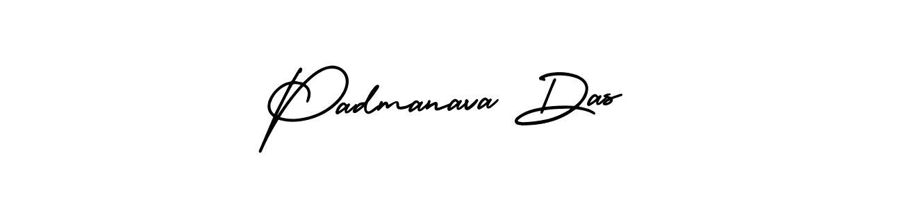 This is the best signature style for the Padmanava Das name. Also you like these signature font (AmerikaSignatureDemo-Regular). Mix name signature. Padmanava Das signature style 3 images and pictures png