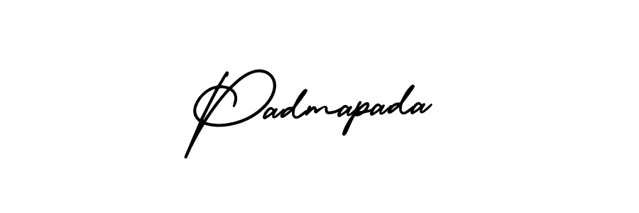 How to make Padmapada signature? AmerikaSignatureDemo-Regular is a professional autograph style. Create handwritten signature for Padmapada name. Padmapada signature style 3 images and pictures png