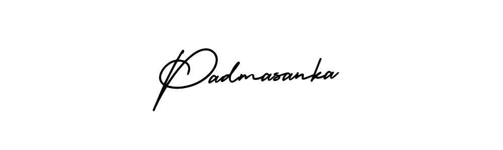 You should practise on your own different ways (AmerikaSignatureDemo-Regular) to write your name (Padmasanka) in signature. don't let someone else do it for you. Padmasanka signature style 3 images and pictures png