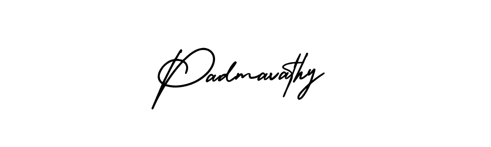 Create a beautiful signature design for name Padmavathy. With this signature (AmerikaSignatureDemo-Regular) fonts, you can make a handwritten signature for free. Padmavathy signature style 3 images and pictures png