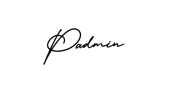 Use a signature maker to create a handwritten signature online. With this signature software, you can design (AmerikaSignatureDemo-Regular) your own signature for name Padmin. Padmin signature style 3 images and pictures png