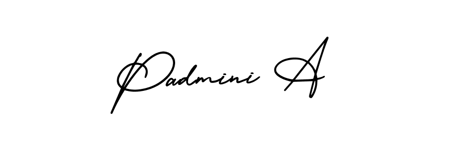 Make a beautiful signature design for name Padmini A. Use this online signature maker to create a handwritten signature for free. Padmini A signature style 3 images and pictures png