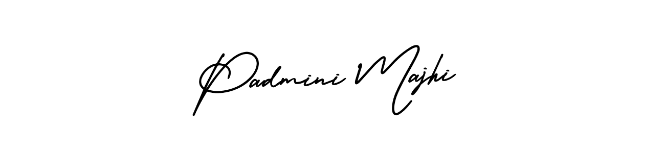 Use a signature maker to create a handwritten signature online. With this signature software, you can design (AmerikaSignatureDemo-Regular) your own signature for name Padmini Majhi. Padmini Majhi signature style 3 images and pictures png