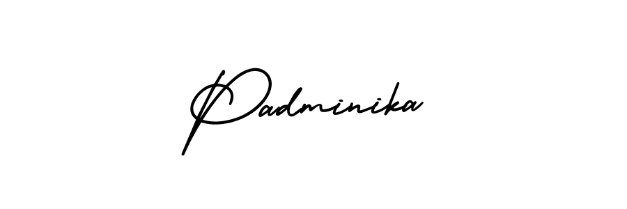 Also we have Padminika name is the best signature style. Create professional handwritten signature collection using AmerikaSignatureDemo-Regular autograph style. Padminika signature style 3 images and pictures png