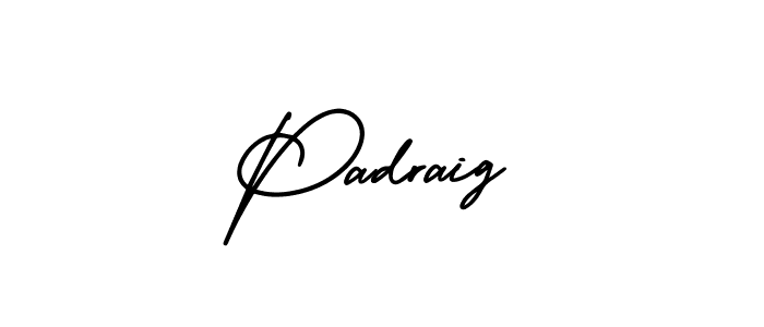 Also we have Padraig name is the best signature style. Create professional handwritten signature collection using AmerikaSignatureDemo-Regular autograph style. Padraig signature style 3 images and pictures png