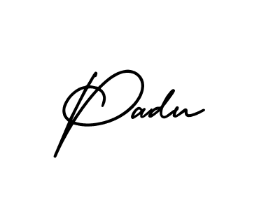 Make a beautiful signature design for name Padu. With this signature (AmerikaSignatureDemo-Regular) style, you can create a handwritten signature for free. Padu signature style 3 images and pictures png