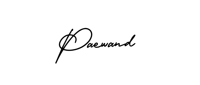 Paewand stylish signature style. Best Handwritten Sign (AmerikaSignatureDemo-Regular) for my name. Handwritten Signature Collection Ideas for my name Paewand. Paewand signature style 3 images and pictures png