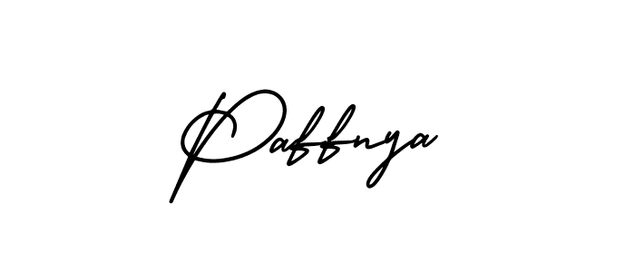 How to make Paffnya signature? AmerikaSignatureDemo-Regular is a professional autograph style. Create handwritten signature for Paffnya name. Paffnya signature style 3 images and pictures png