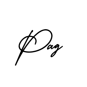 Design your own signature with our free online signature maker. With this signature software, you can create a handwritten (AmerikaSignatureDemo-Regular) signature for name Pag. Pag signature style 3 images and pictures png