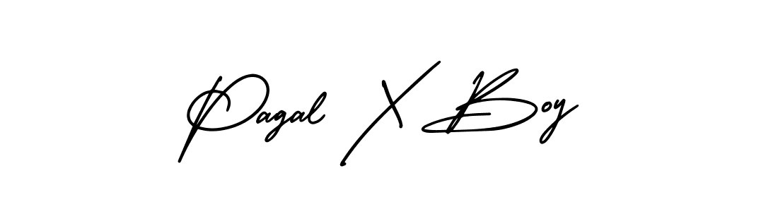 The best way (AmerikaSignatureDemo-Regular) to make a short signature is to pick only two or three words in your name. The name Pagal X Boy include a total of six letters. For converting this name. Pagal X Boy signature style 3 images and pictures png