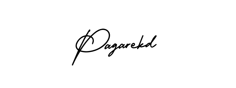 How to make Pagarekd signature? AmerikaSignatureDemo-Regular is a professional autograph style. Create handwritten signature for Pagarekd name. Pagarekd signature style 3 images and pictures png